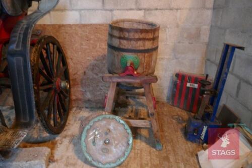 ANTIQUE WOODEN BUTTER CHURN