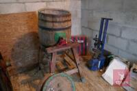 ANTIQUE WOODEN BUTTER CHURN - 2