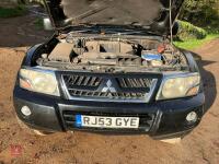 2003 MITSUBISHI SHOGUN 3.2L 5WB - 10