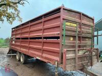 MARSHALL 25' LIVESTOCK/ BALE TRAILER - 14