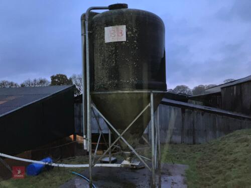 14T FIBREGLASS FEED BIN