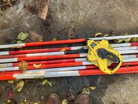 9 SURVEYING POLES & MEASURING TAPE - 3