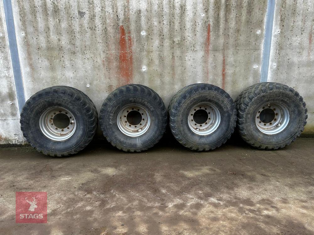 4 FLOTATION TIRES & RIMS