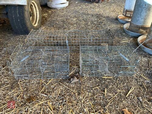 3 VERMIN TRAPS