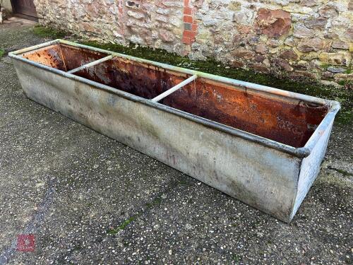 GALVANISED 2.4M TROUGH