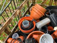 LRG QTY OF PLANT POTS AND SEED TRAYS - 9