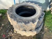 PAIR OF KLEBER 380/85 R28 TYRES - 2