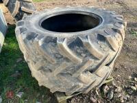 PAIR OF KLEBER 380/85 R28 TYRES - 6