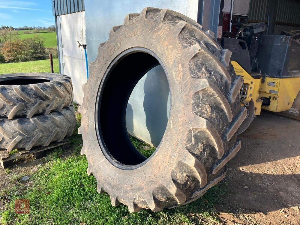 PAIR OF KLEBER 460/85 R38 TYRES