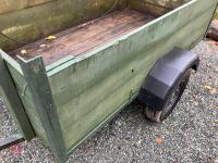 6' X 3' 6'' WOODEN CAR TRAILER - 6