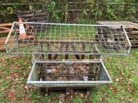 2 GALVANISED HAY RACKS