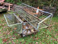 2 GALVANISED HAY RACKS - 2