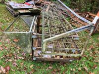 2 GALVANISED HAY RACKS - 3