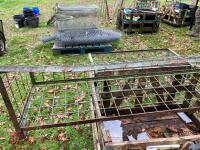 2 GALVANISED HAY RACKS - 4