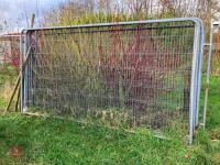 6 X HERAS FENCING PANELS