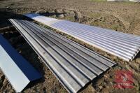 10 ROOFING SHEETS & 1 8' ROOF RIDGE