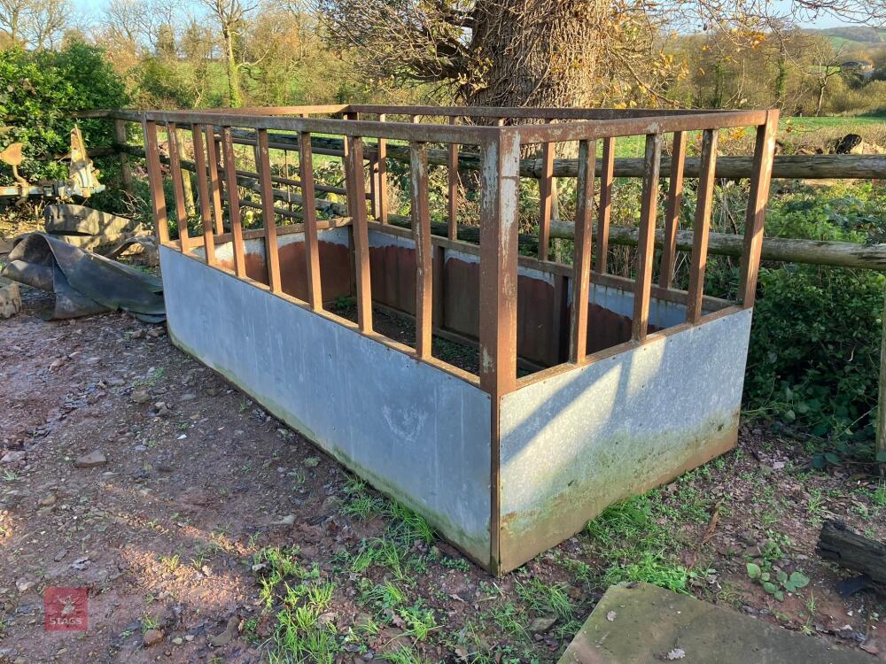 HOMEMADE RECTANGULAR CATTLE FEEDER