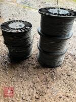 5 REELS STEEL ELECTRIC FENCING WIRE - 2