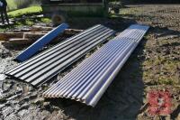 10 ROOFING SHEETS & 1 8' ROOF RIDGE - 6