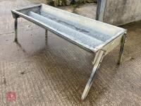 8' GALVANISED FEED TROUGH - 2