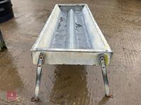 8' GALVANISED FEED TROUGH - 3