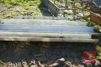 4 PLASTIC HALF PIPE FEED TROUGHS - 2