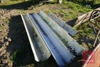 4 PLASTIC HALF PIPE FEED TROUGHS - 3