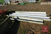 4 PLASTIC HALF PIPE FEED TROUGHS - 5