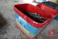 BUCKET OF LARGE BOLTS & WASHERS - 2