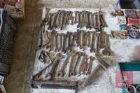 50 SPANNERS (VARIOUS SIZES) & 3 HAMMERS - 6