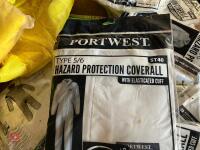 QTY SAFETY/ HAZARD PROTECTION COVERALLS - 3