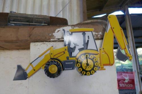 JCB 3CX WALL CLOCK