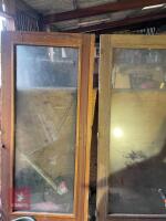 PAIR OF HARDWOOD DOUBLE GLAZED DOORS - 2