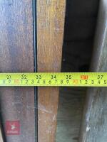 PAIR OF HARDWOOD DOUBLE GLAZED DOORS - 5