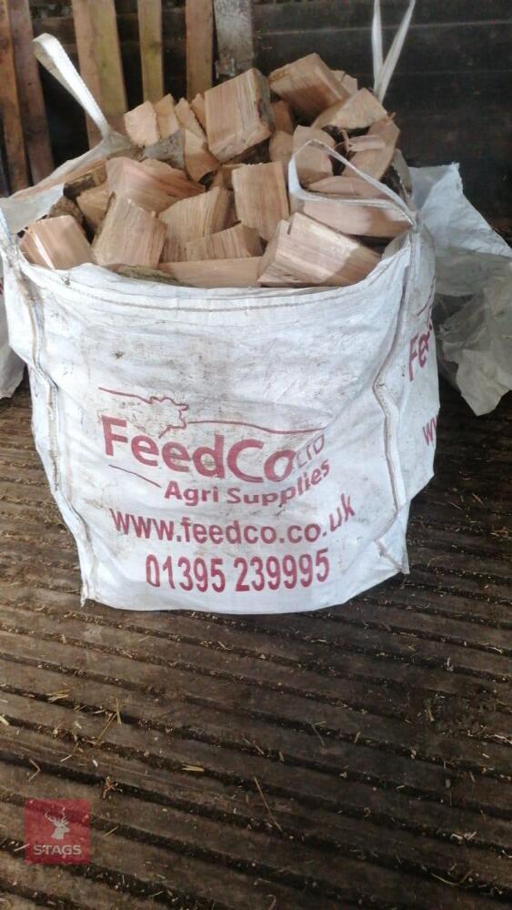 DUMPY BAG OF SEASONED ASH LOGS