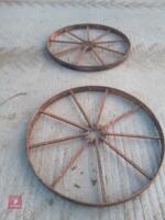 TWO SPOKED STEEL WHEELS - 2