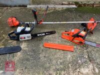 2 CHAINSAWS & 1 STRIMMER S/R