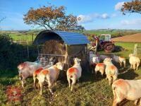 COVERED GALVANISED ROUND BALE FEEDER - 4