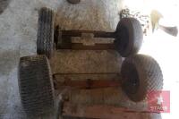 2 TROLLEY WHEEL AXLES - 4