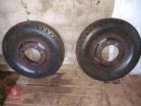 2 FIRESTONE LORRY/TRAILER WHEELS & TYRES