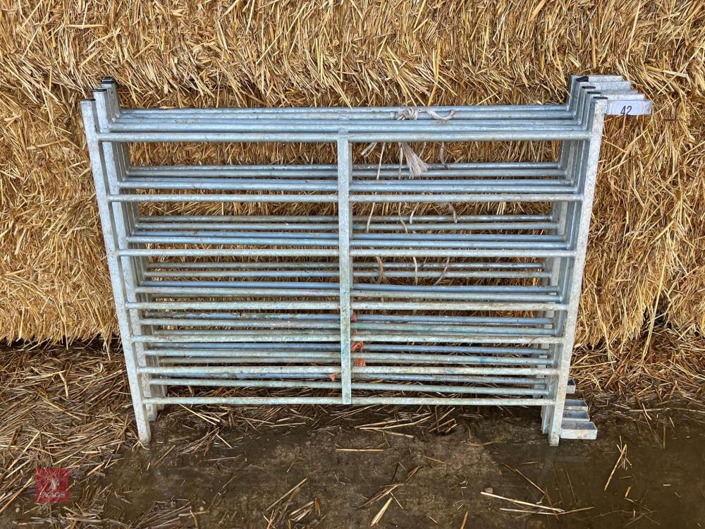 5 BATEMAN 4' GALVANISED HURDLES (42) * Late Reserve Added