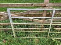 8' 1'' GALVANISED MESH GATE (71) - 9