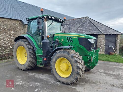 2019 JOHN DEERE 6145R 4WD TRACTOR