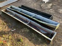 3 GROUND FEED TROUGHS - 4