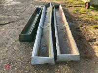 3 GROUND FEED TROUGHS - 6
