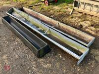 3 GROUND FEED TROUGHS - 7