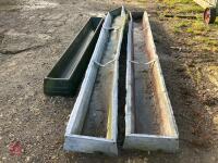 3 GROUND FEED TROUGHS - 8