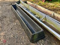 3 GROUND FEED TROUGHS - 10