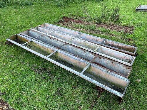 4 X 10' IAE GALVANISED SHEEP TROUGHS