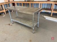 STAINLESS STEEL KITCHEN WORK TABLE